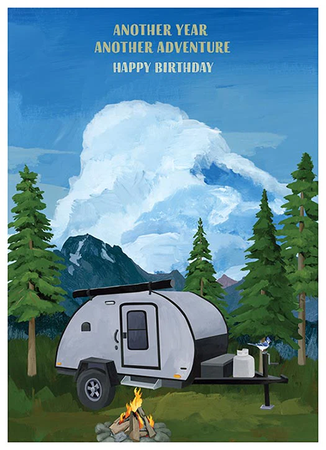 Happy Camper Birthday Card