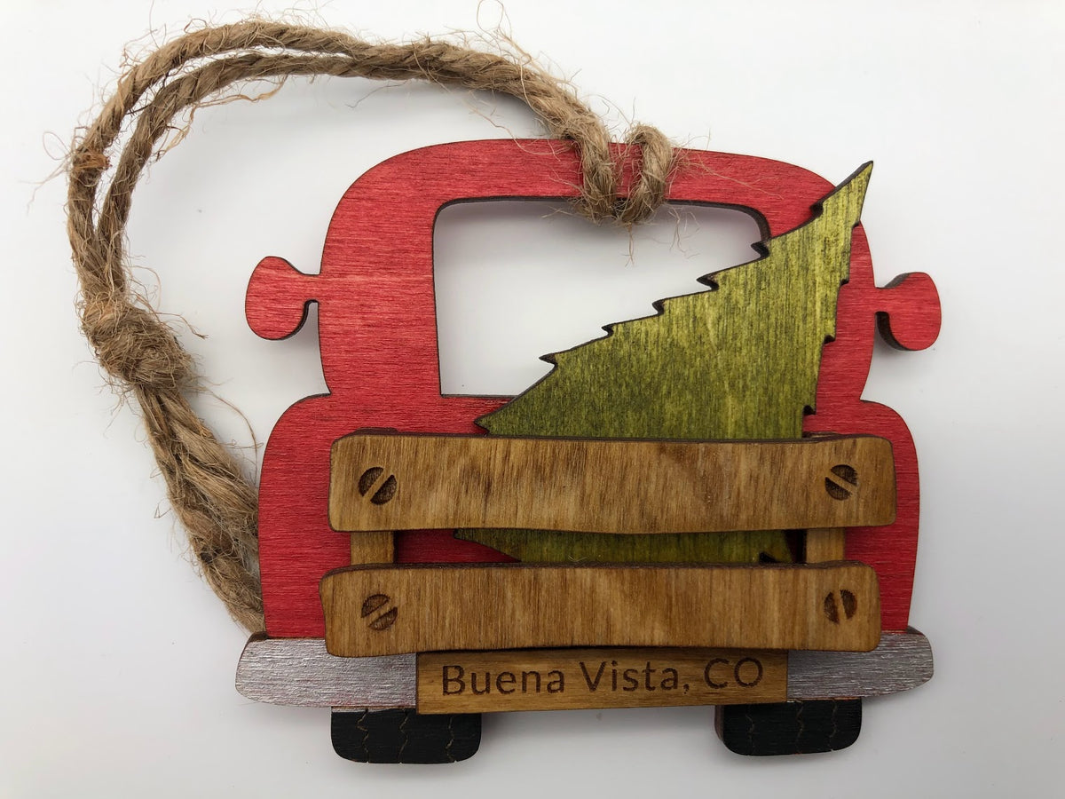 BV Christmas Tree Truck Ornament