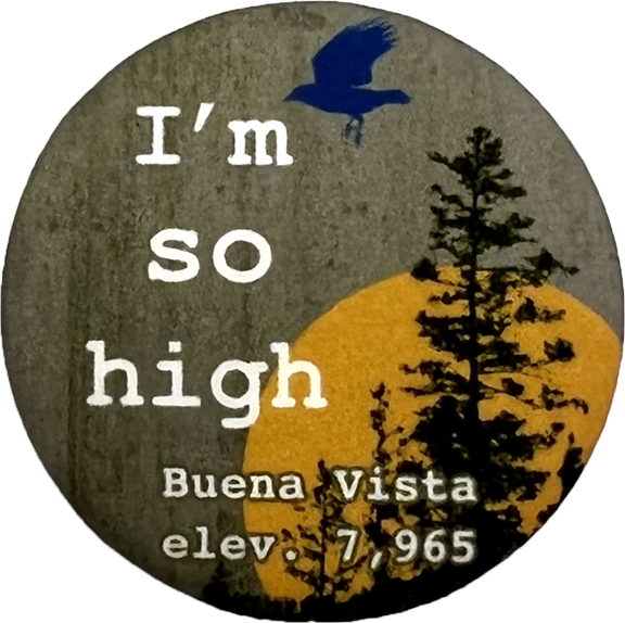 I'm So High Button Pin