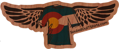 Souled Out Logo Wood Sticker