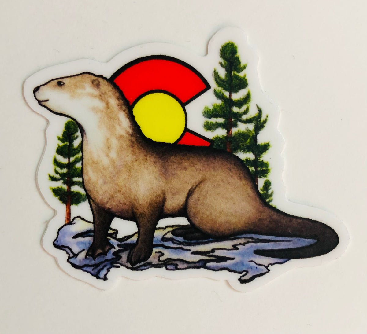 Mini CO Otter Sticker