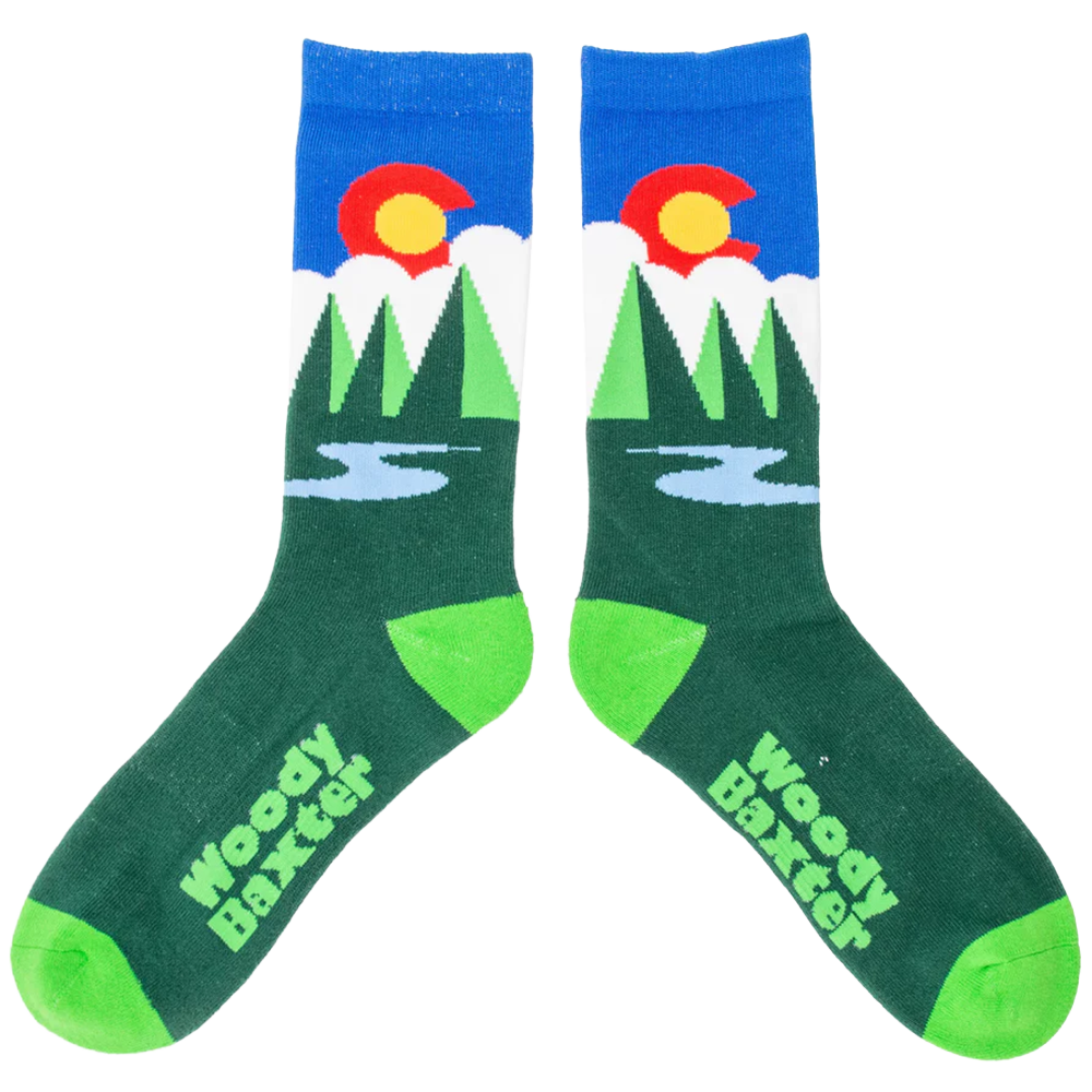 Adult Colorado Evergreen Socks