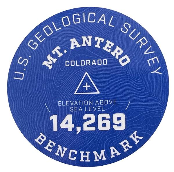 Antero Geo Sticker Blue