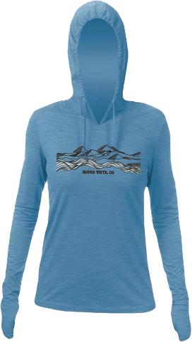 Ladies Swirl Mountain Sun Hoodie