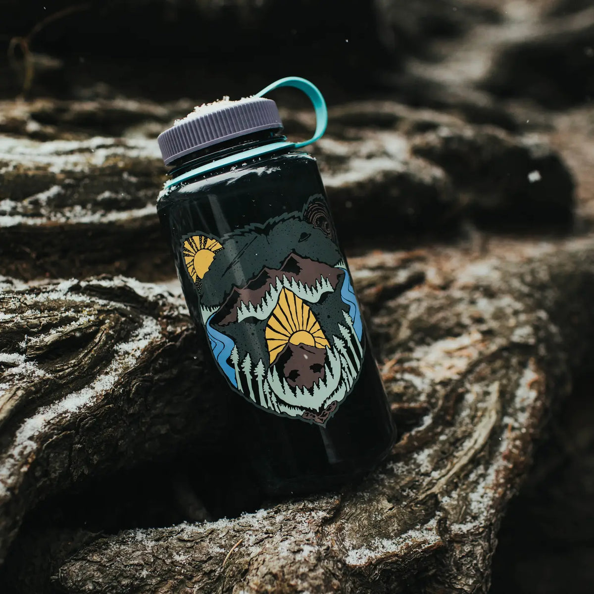 Bear Face 32oz Water Bottle