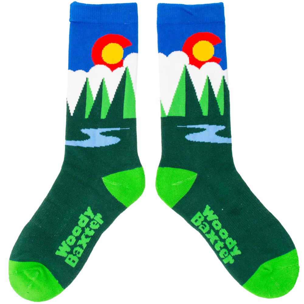 Big Kids Colorado Evergreen Socks
