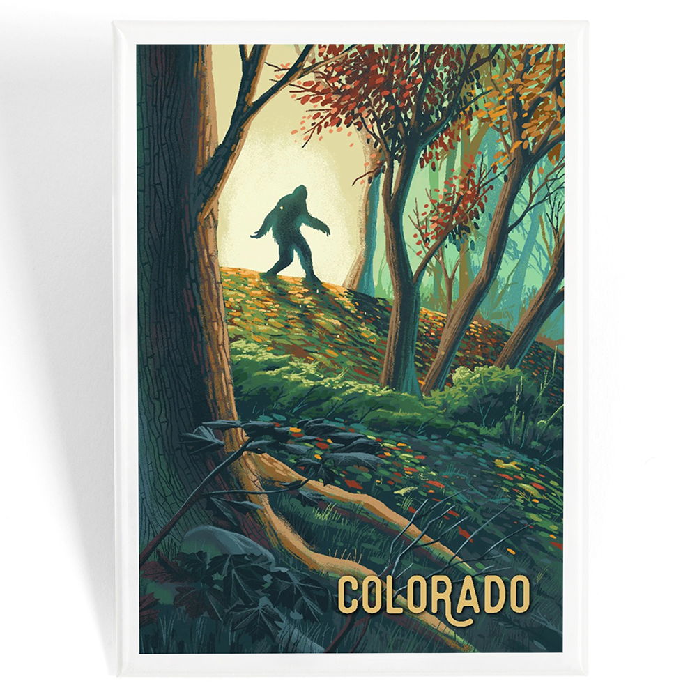 Bigfoot in Forest Magnet