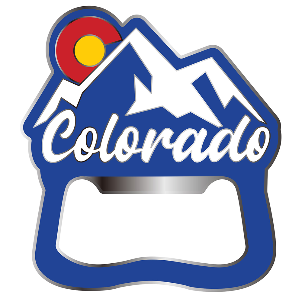 CO Mountain Magnet Bottle Opener