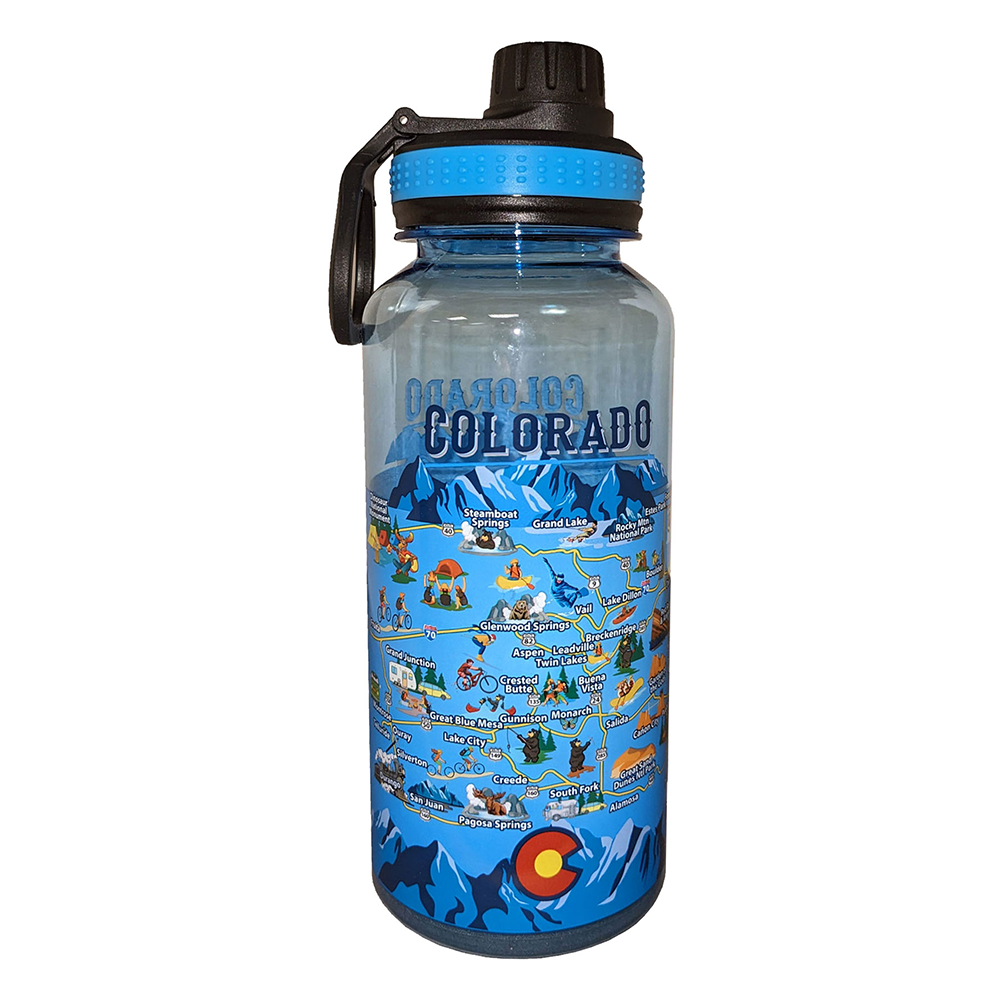 Colorado Map Sport Bottle
