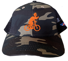 Load image into Gallery viewer, Camo Youth Bicycle Trucker Hat