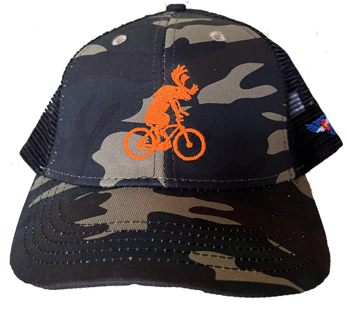 Camo Youth Bicycle Trucker Hat