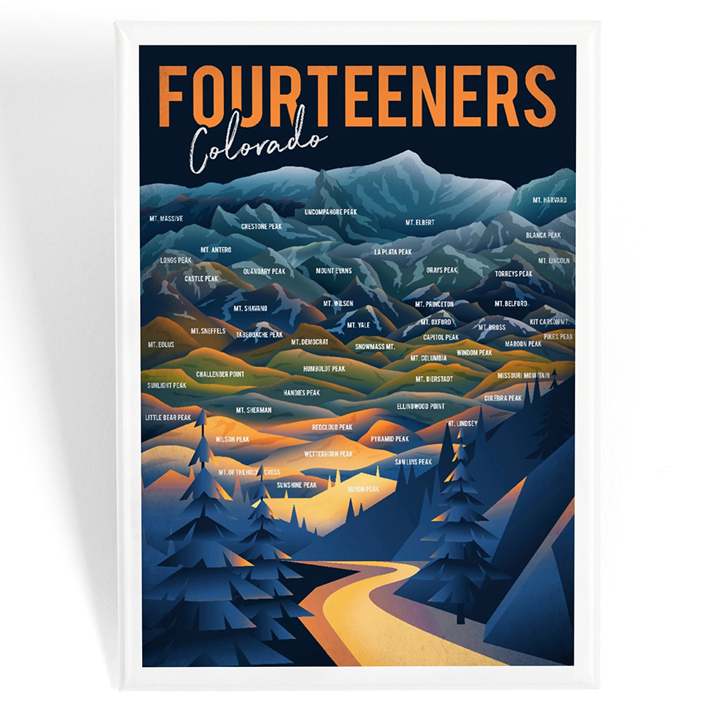 Colorado Fourteeners Magnet