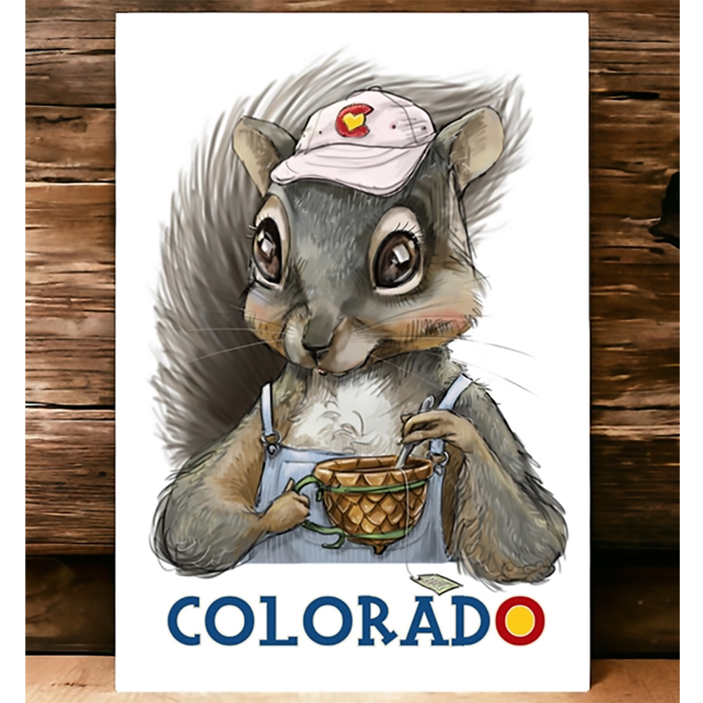 Colorado Squirrel Greeting Card