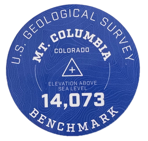 Columbia Geo Sticker Blue