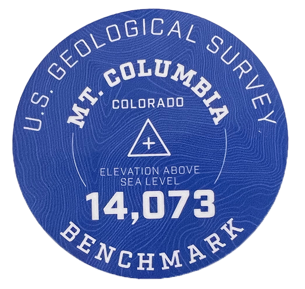 Columbia Geo Sticker Blue