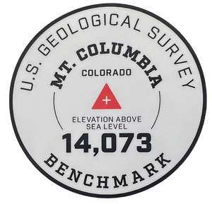 Columbia Geo Sticker White