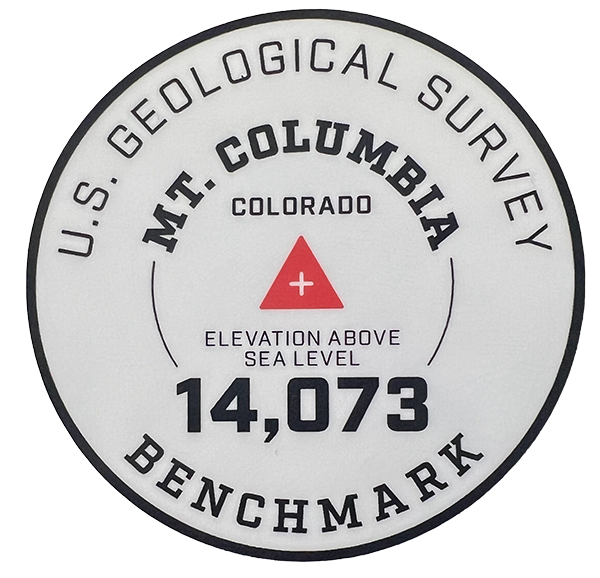 Columbia Geo Sticker White