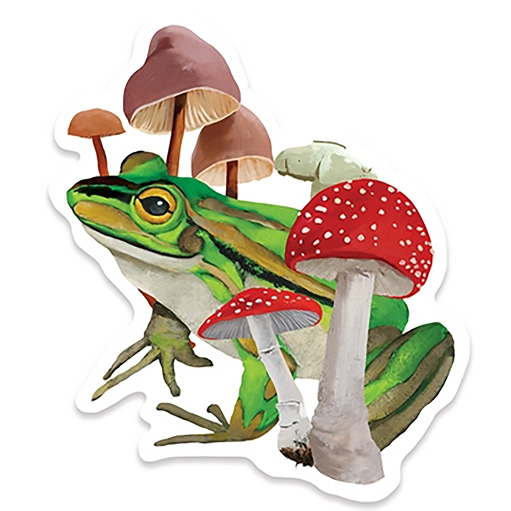 Froggy Mushroom Sticker
