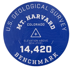 Harvard Geo Sticker Blue