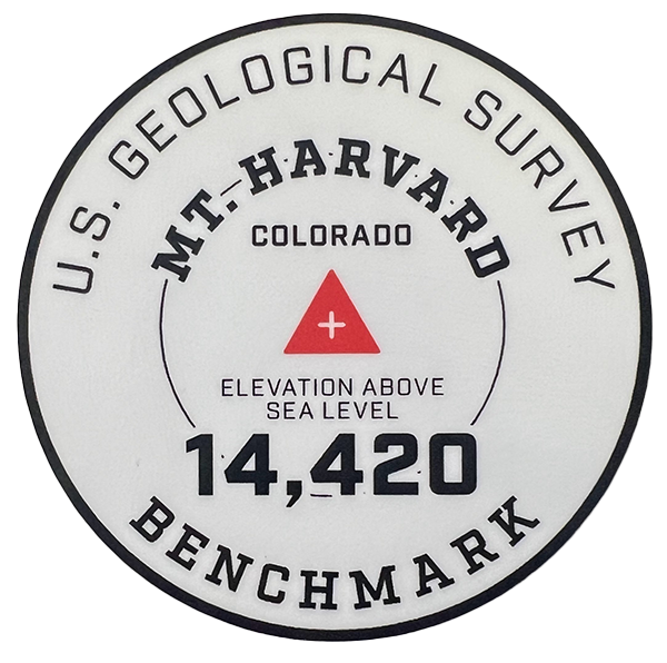 Harvard Geo Sticker White