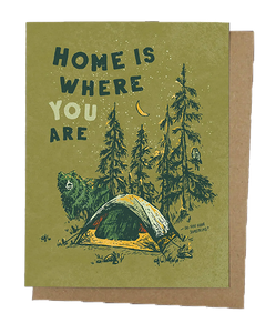Home is Where You Are Bear Card
