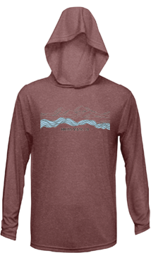 Swirl Mountains Sun Hoodie