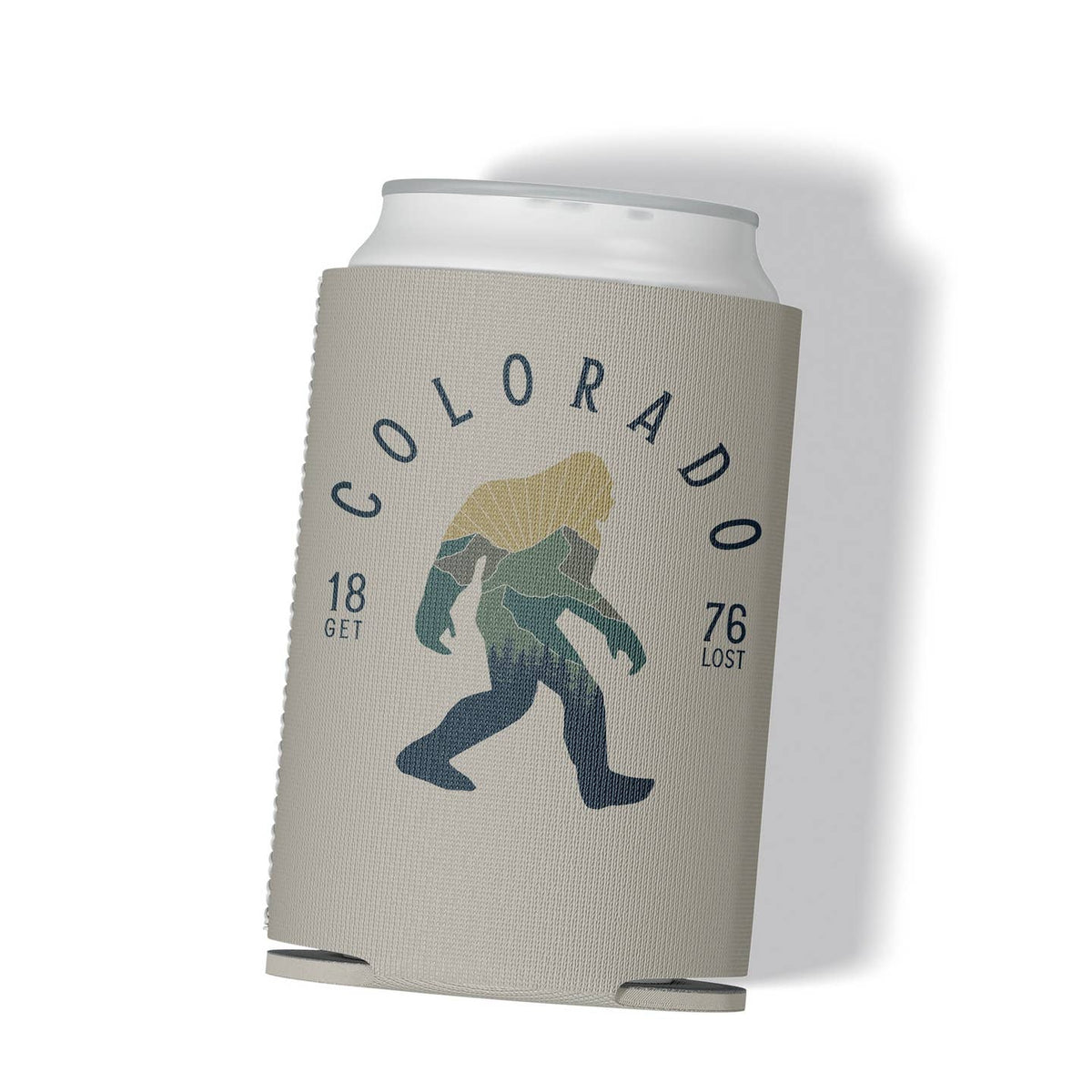 Colorado Mountain Sasquatch Can Koozie