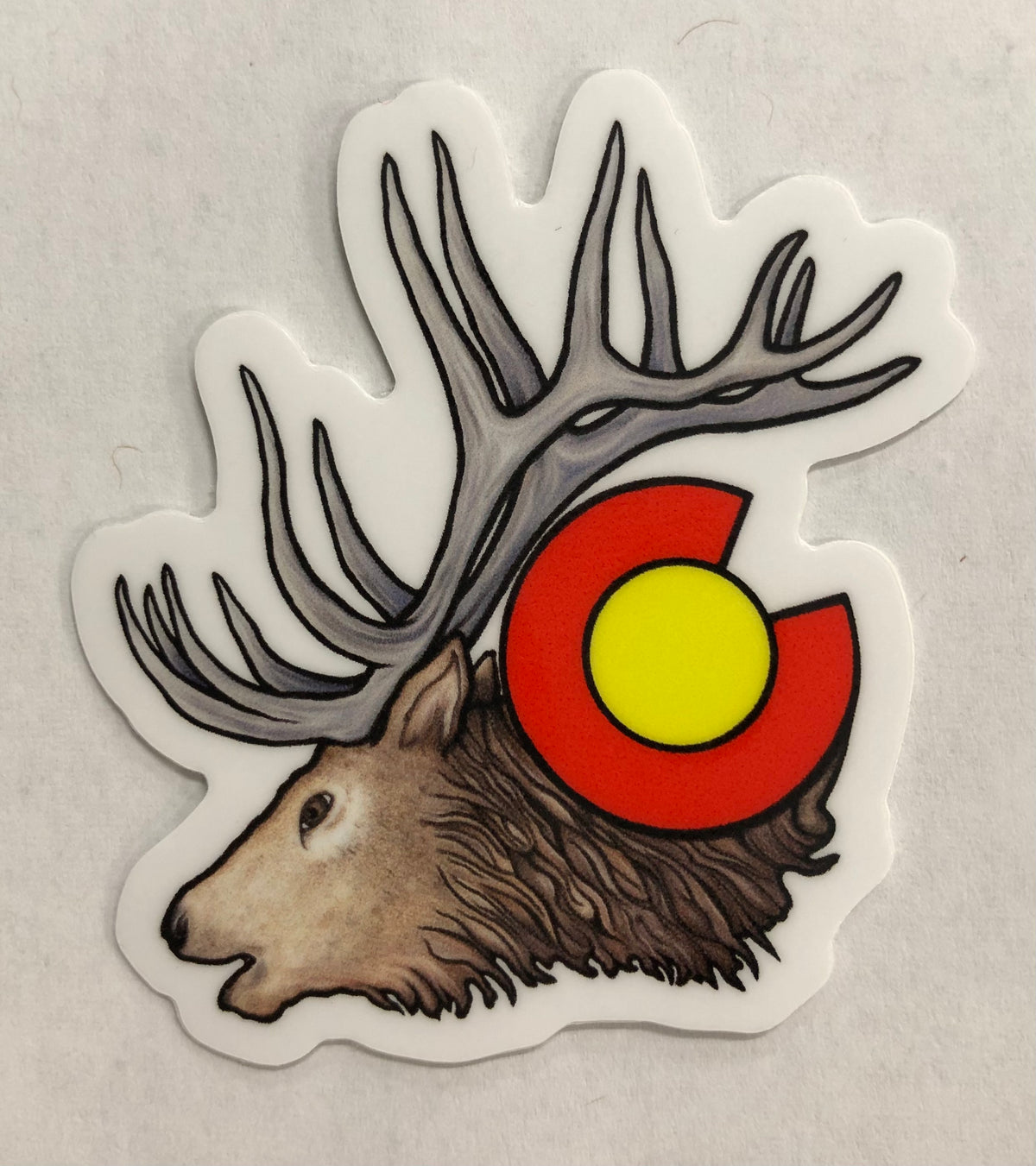 Mini CO Elk Sticker