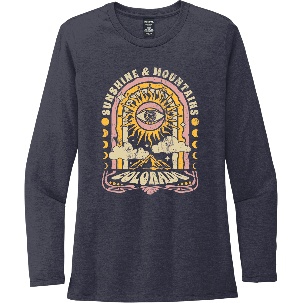 Ladies' Long Sleeve Sunshine and Mountains Tee