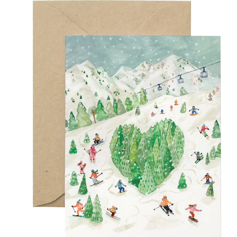 Love on the Slopes Greeting Card