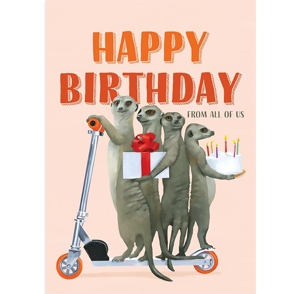 Meerkats Birthday Card