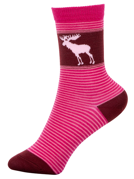 Youth Moose Stripe Socks