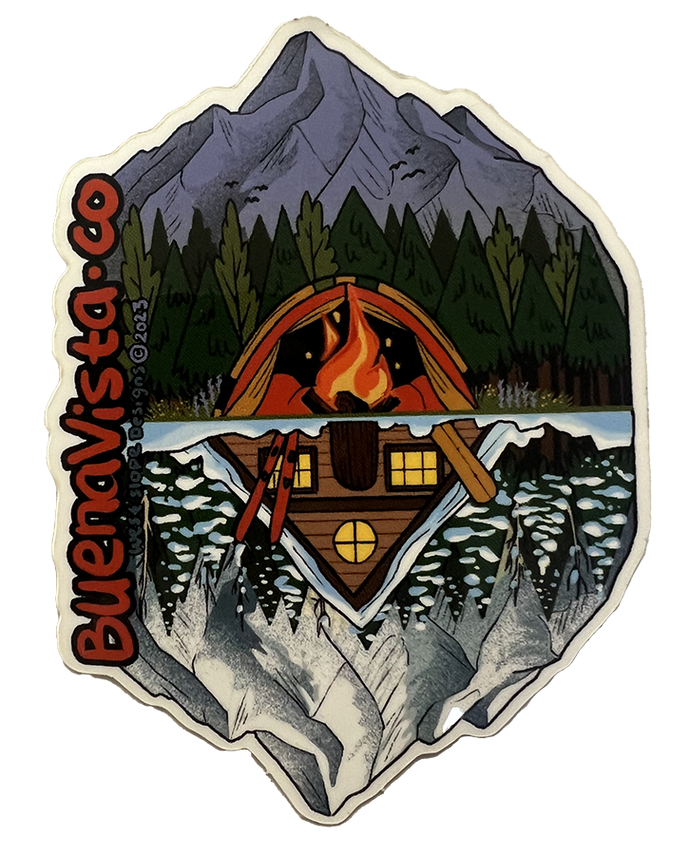 Mountain Reflection Sticker