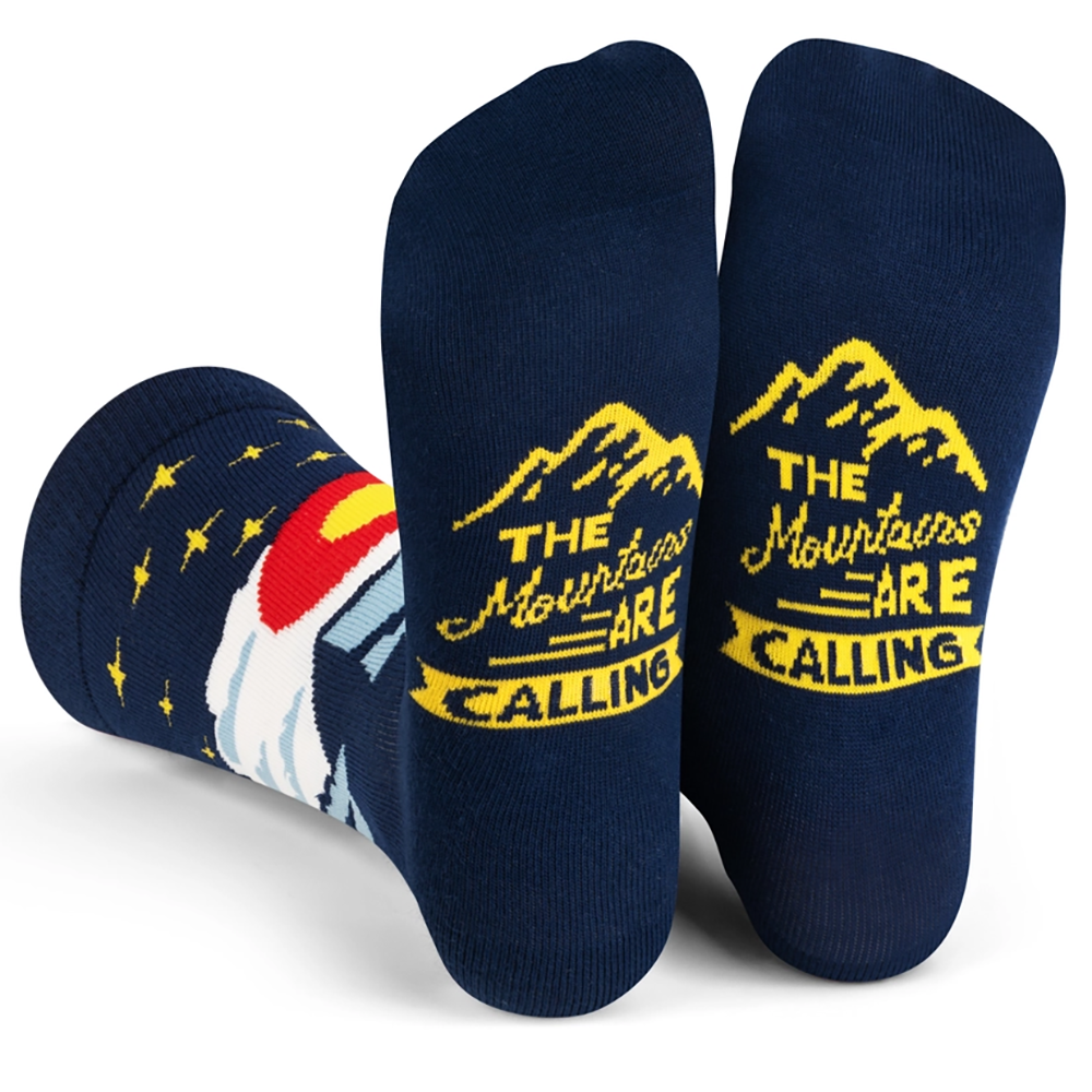The Mountains are Calling Socks