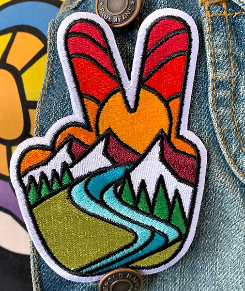 Embroidered Peace Patch