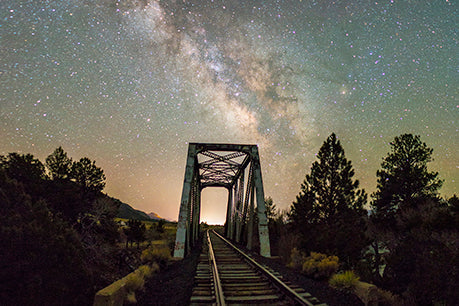 Railroad Bridge Postcard