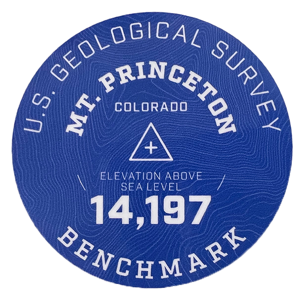 Princeton Geo Sticker Blue