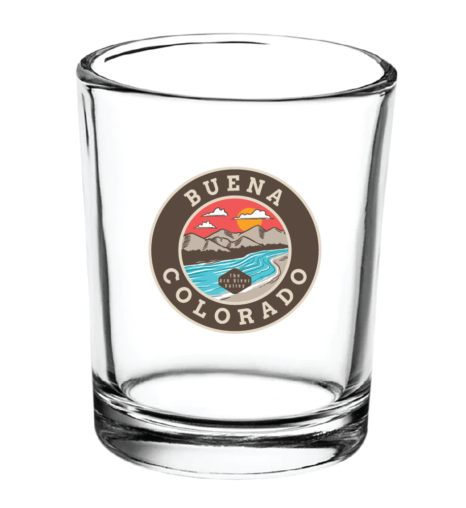 River Scene Shot Glass