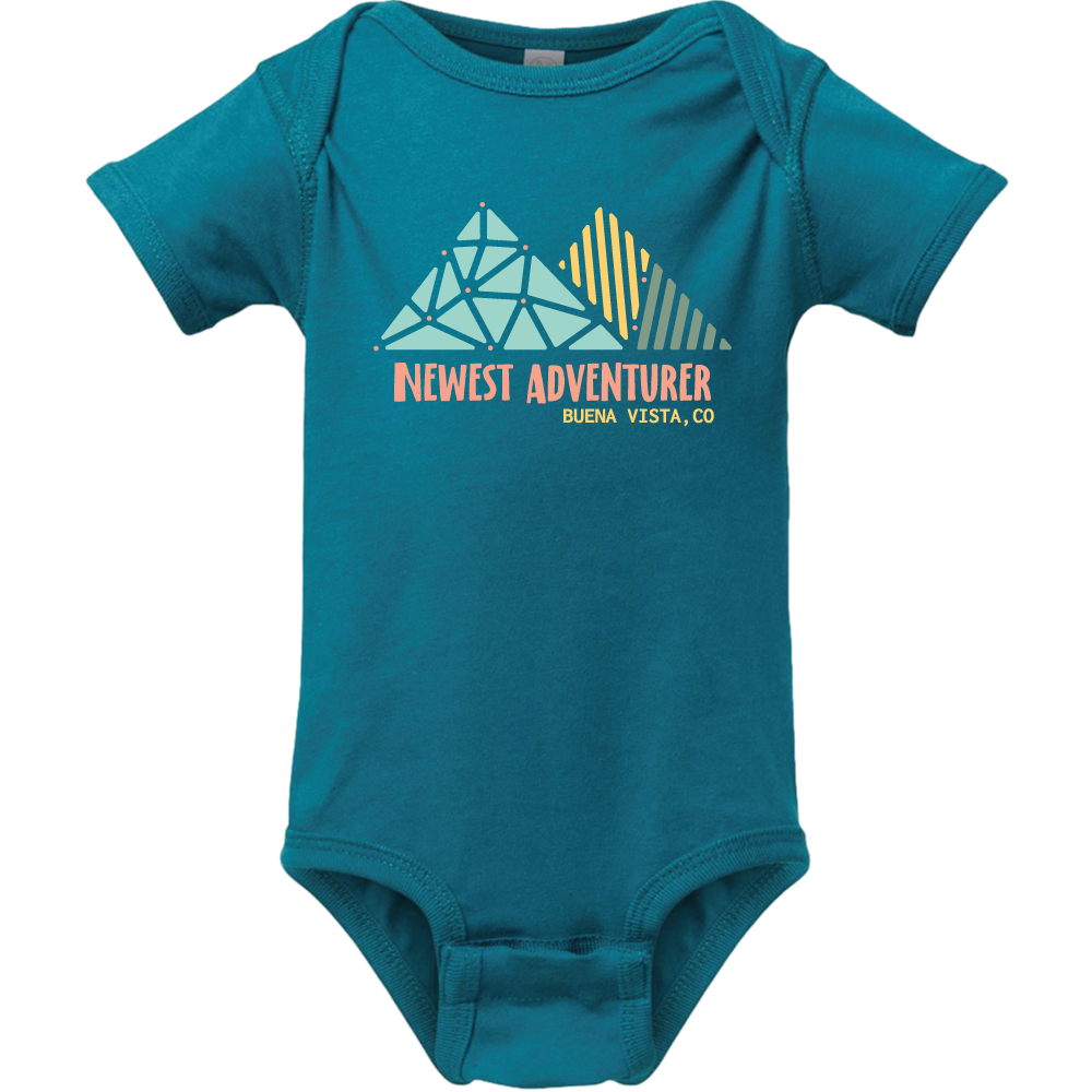 Mountain Origami Short Sleeve Onesie
