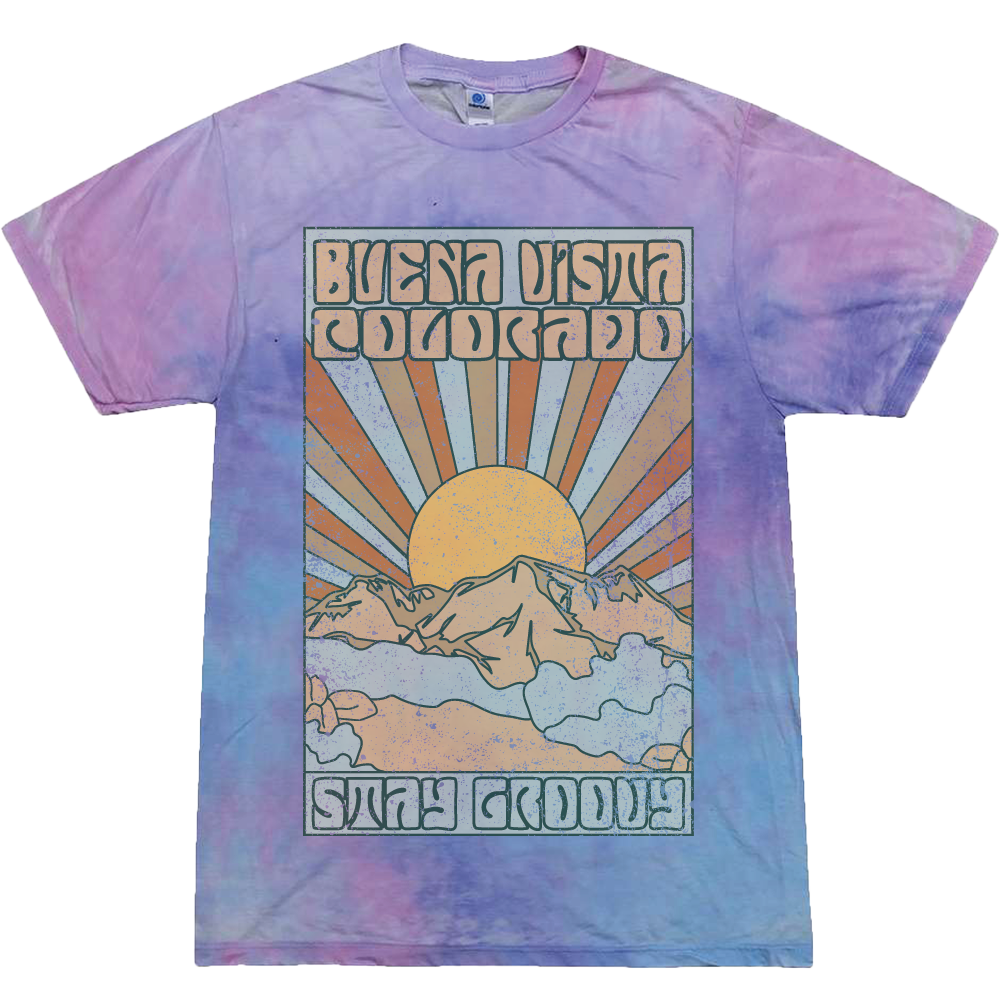 Adult Stay Groovy Tie-Dye Tee