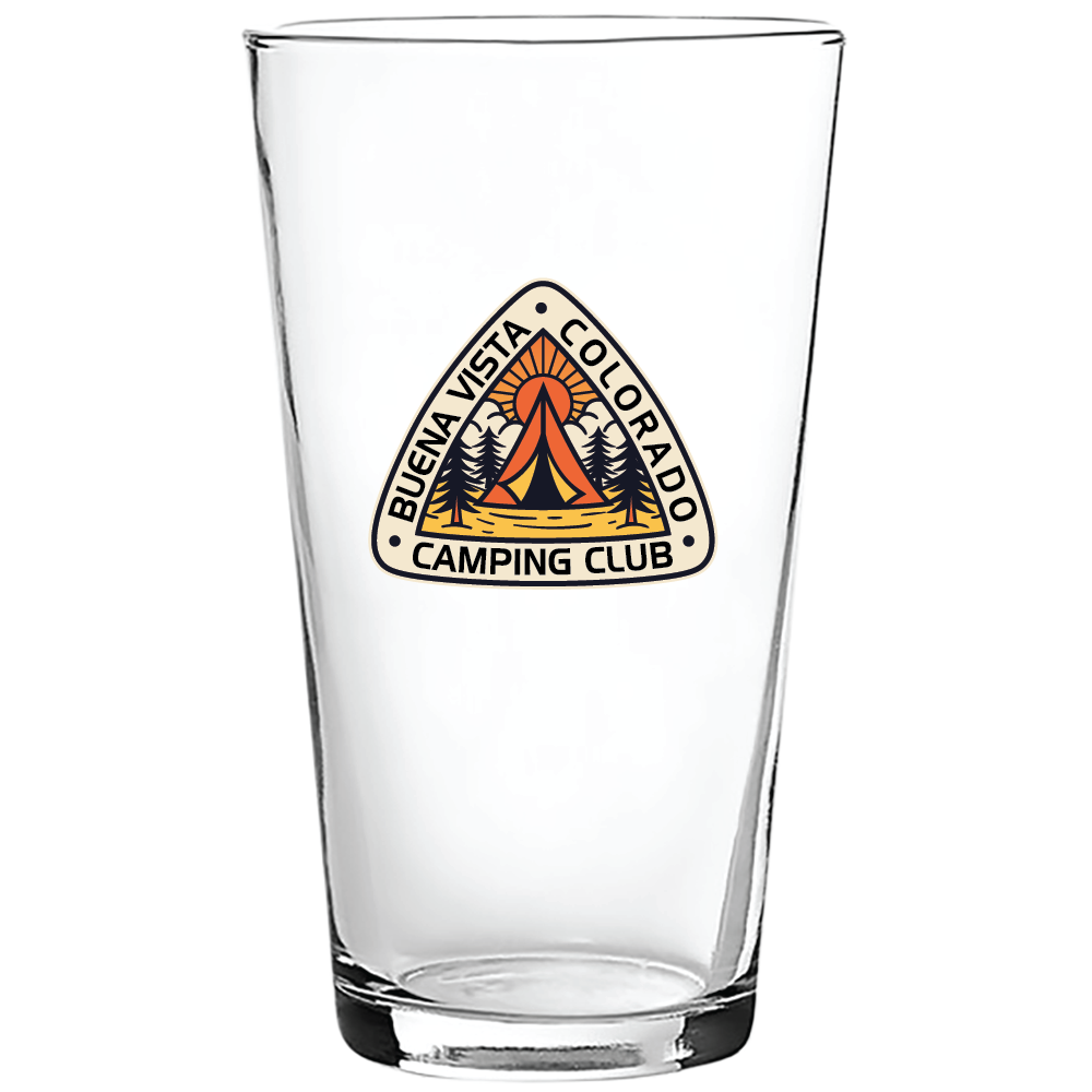 Camping Club Pint Glass