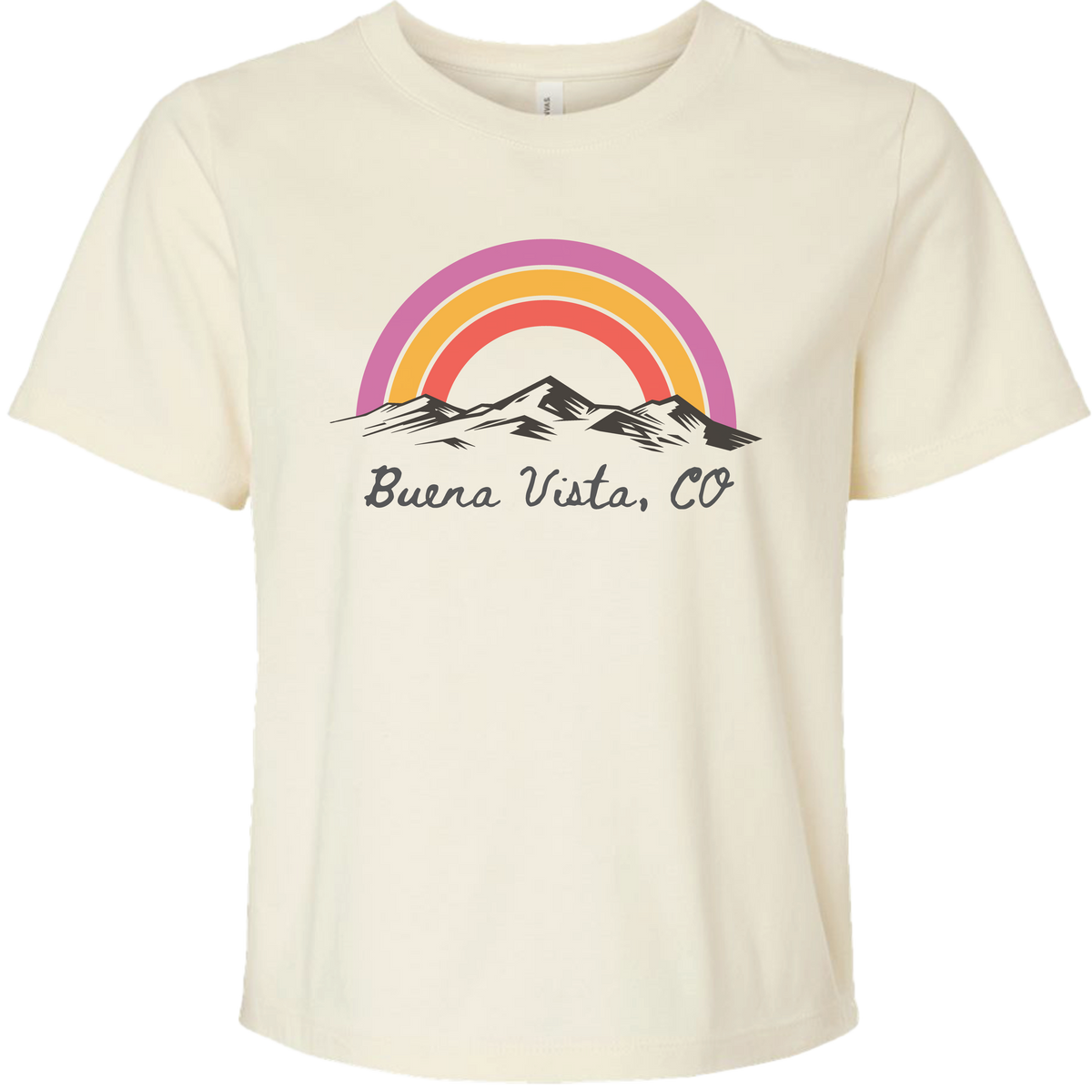 Rainbow Mountain Ladies Tee