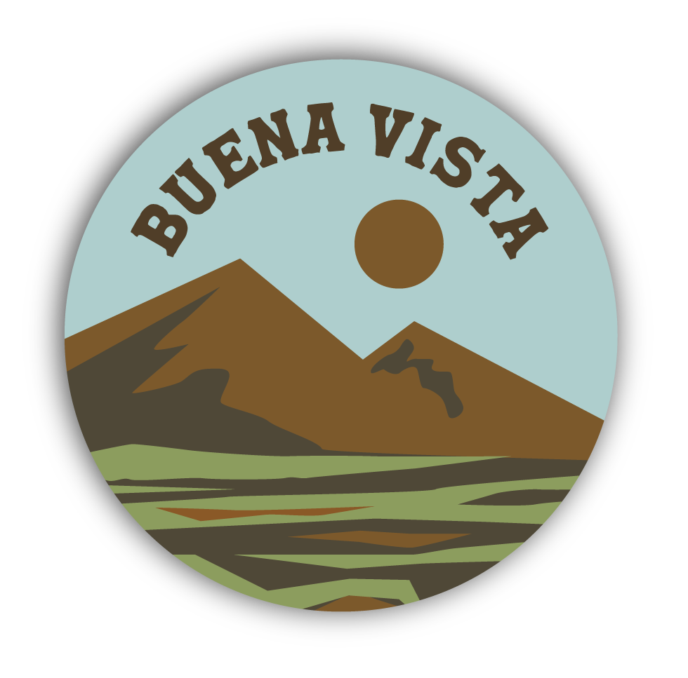 Peak to Plain Sticker