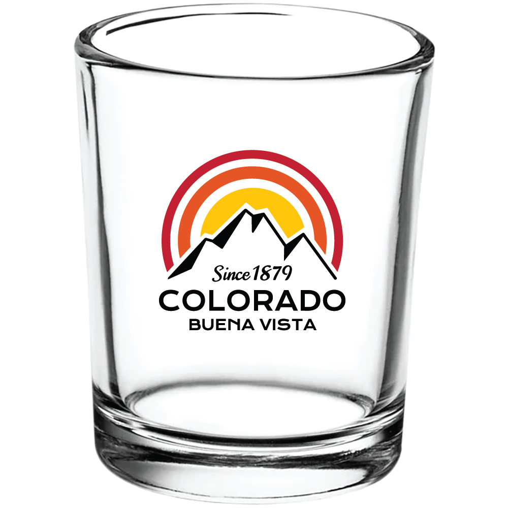 Mountain Sunrise Shot Glass