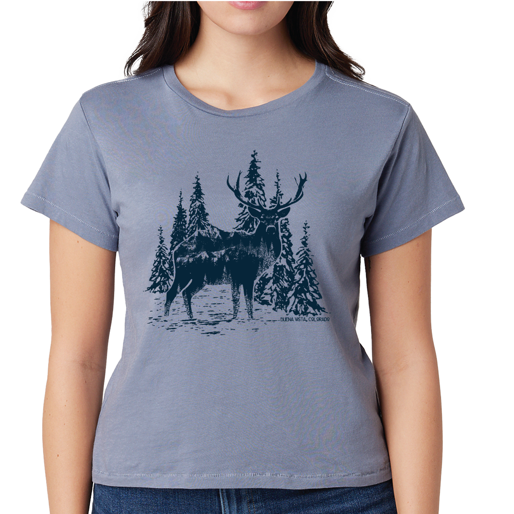 Deer Short Sleeve Ladies Tee