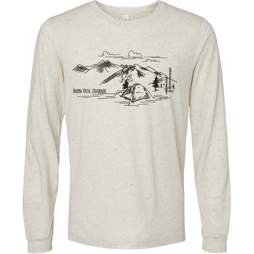 Tent Sketch Long Sleeve Tee