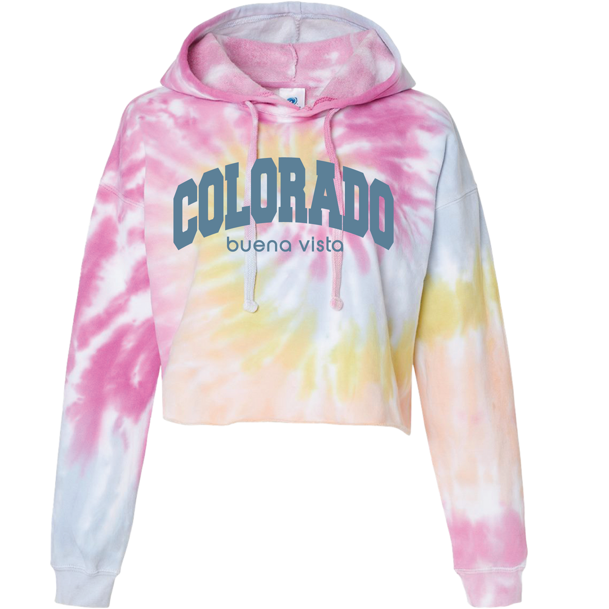 Puffy College Crop Hoodie