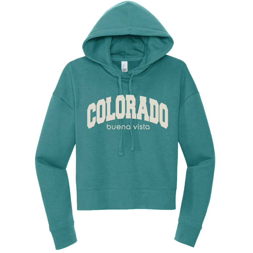 Ladies Puffy College Hoodie