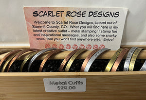 Metal Stamped Cuff Bracelets