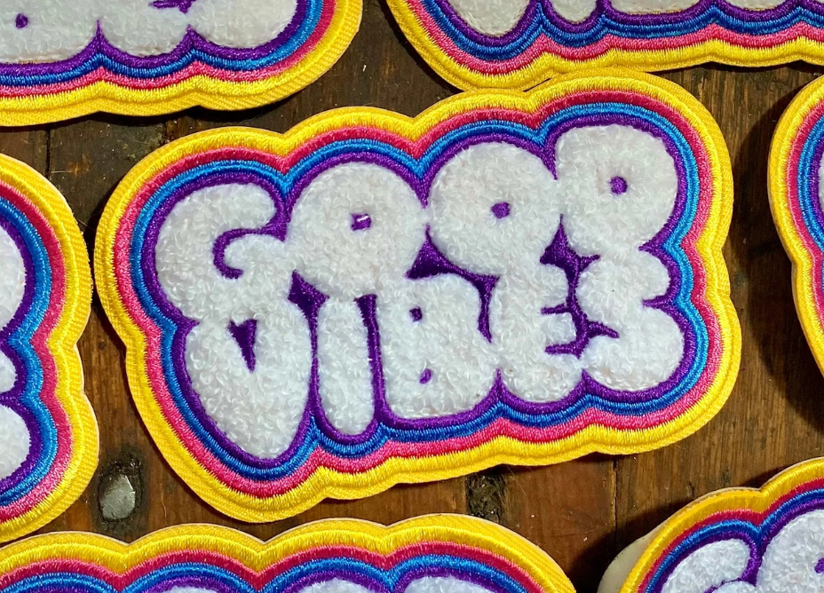 Good Vibes- Chenille Patch